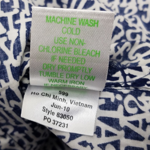 Lilly Pulitzer size 6 Sailing Button Down Blouse - Picture 6 of 8